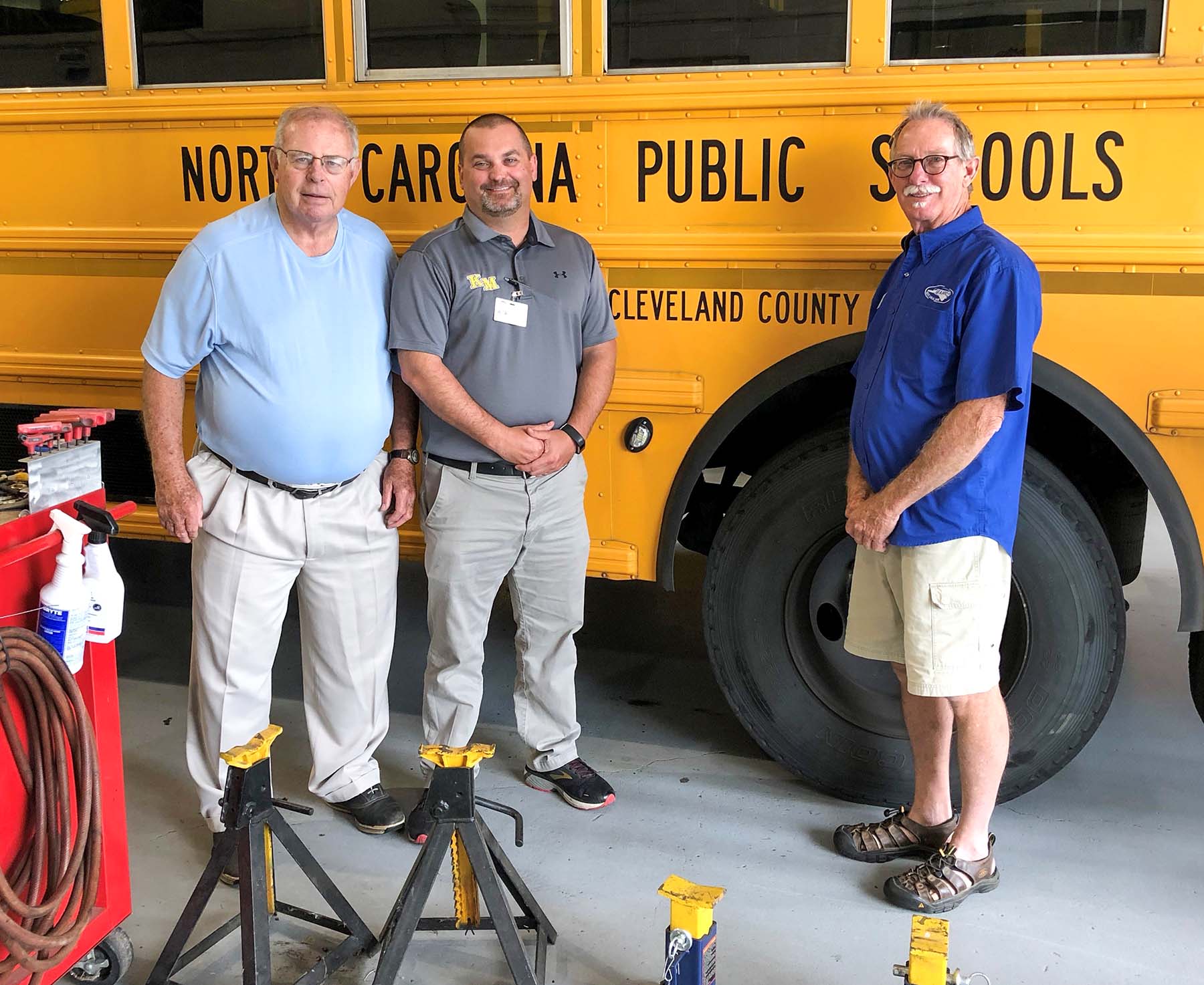 North Carolina Public Schools bus garage